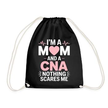Caregiver Saying Funny Caregiver Gift - Drawstring Bag - black - Front