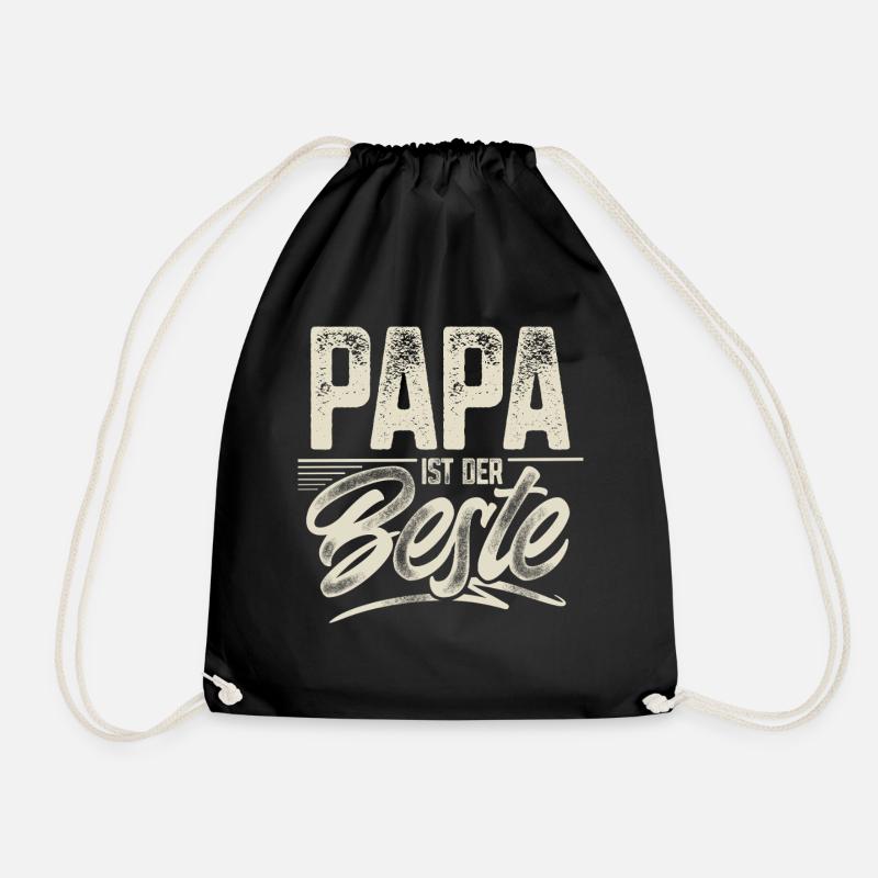 Papa Ist Der Beste - Turnbeutel - Schwarz