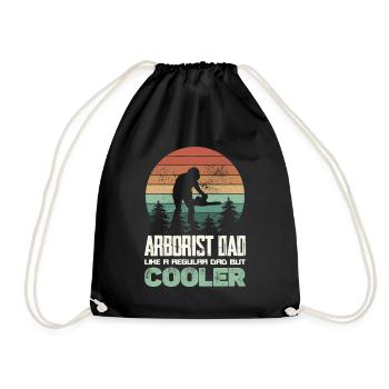 Chemise de Papa Bûcheron Arboriste - Sac de sport léger - noir - Devant
