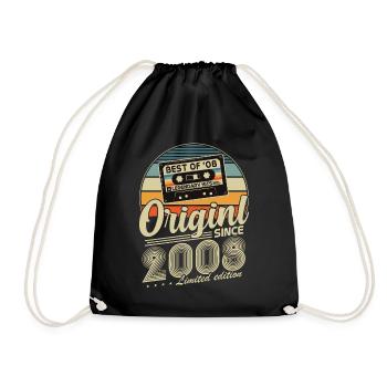 Original 2008 Jahrgang Vintage Geburtstag Retro - Sac de sport léger - noir - Devant