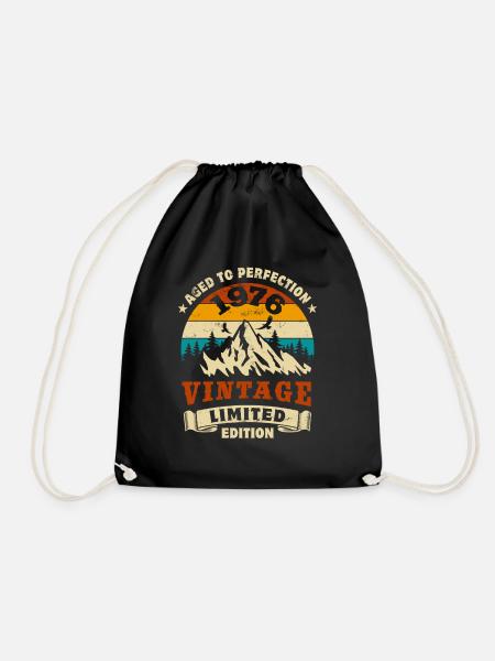 Limited Edition 1976 Geburtstag Geschenk - Turnbeutel - Schwarz