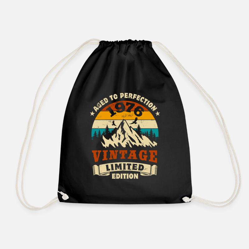 Limited Edition 1976 Geburtstag Geschenk - Turnbeutel - Schwarz