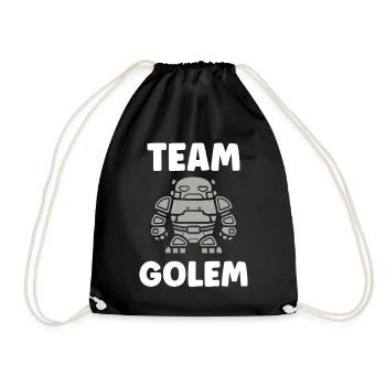 Team golem - Drawstring Bag - black - Front