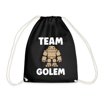 Team golem - Drawstring Bag - black - Front