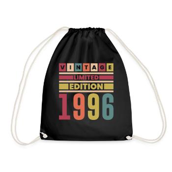 1996 Anniversary Vintage Limited Edition Retro - Turnbeutel - Schwarz - Vorne