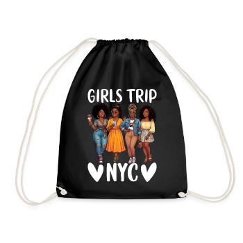 NYC Girls Trip - Drawstring Bag - black - Front