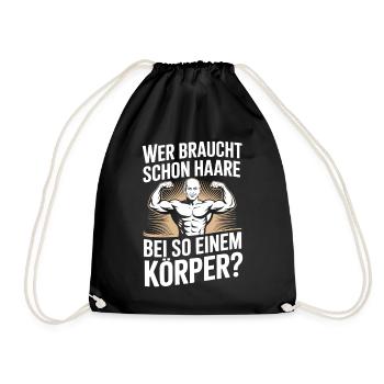 Chauve qui a besoin de cheveux Chauve Chauve - Sac de sport léger - noir - Devant
