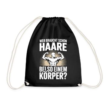 Chauve qui a besoin de cheveux Chauve Chauve - Sac de sport léger - noir - Devant