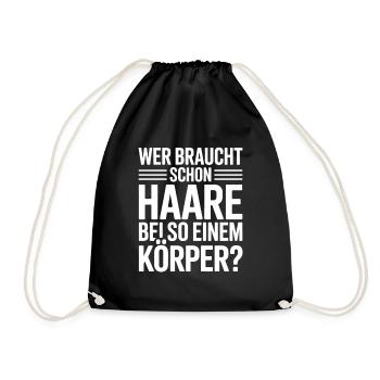 Chauve qui a besoin de cheveux Chauve Chauve - Sac de sport léger - noir - Devant