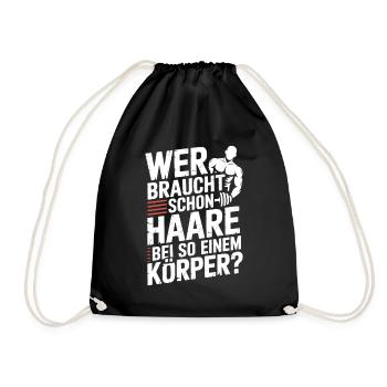 Chauve qui a besoin de cheveux Chauve Chauve - Sac de sport léger - noir - Devant