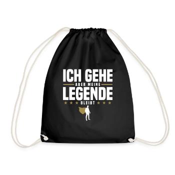But my legend remains - Drawstring Bag - black - Front