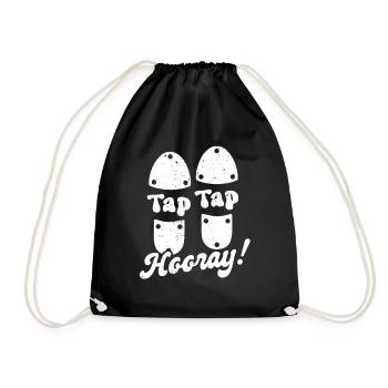 Claquettes Claquettes Danseuse de claquettes - Sac de sport léger - noir - Devant