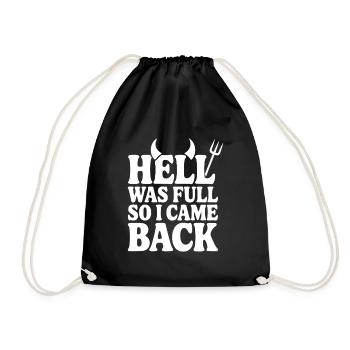 L’enfer était plein alors je suis revenu - Sac de sport léger - noir - Devant