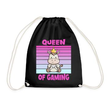 Game Queen Controller - Drawstring Bag - black - Front