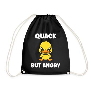 Furious Duck Cartoon - Turnbeutel - Schwarz - Vorne
