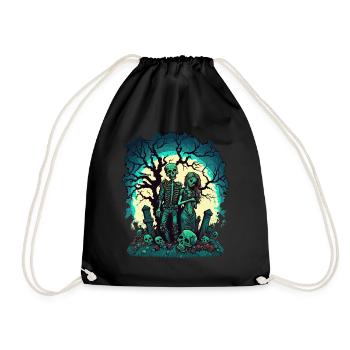 Valentine Zombie Love - Drawstring Bag - black - Front