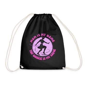 Mère danseuse de claquettes - Sac de sport léger - noir - Devant