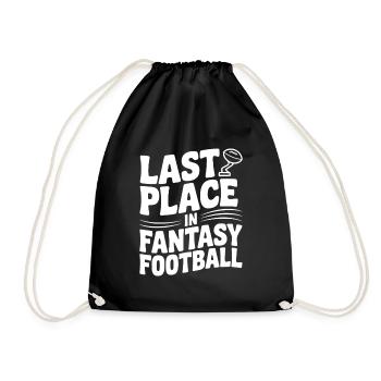 Last Place in Fantasy Football - Drawstring Bag - black - Front