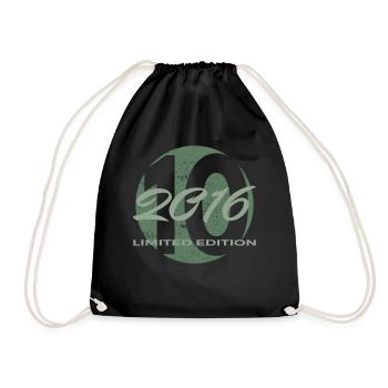 10e anniversaire 2016 cadeau garçons et filles - Sac de sport léger - noir - Devant