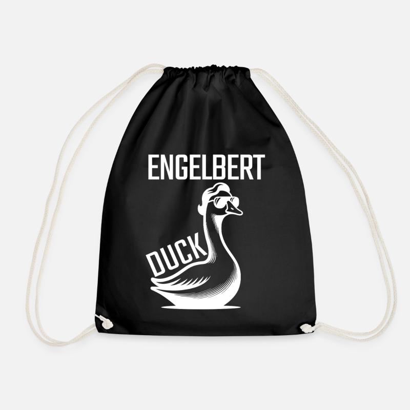 Engelbert Duck  - Turnbeutel - Schwarz