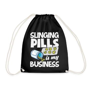 Pharmacist Pharmaceutical Technical - Drawstring Bag - black - Front