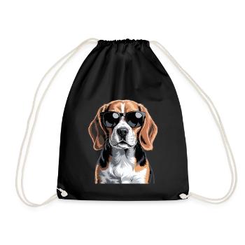 Beagle - Sac de sport léger - noir - Devant