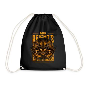 Viking Viking Gods Outfit Father - Drawstring Bag - black - Front
