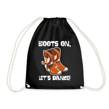 Bottes sur : Bottes de cow-boy dansant - Sac de sport léger - noir - Devant