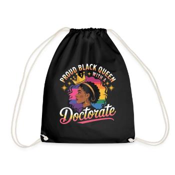Pride Black Queen Doctotate - Drawstring Bag - black - Front