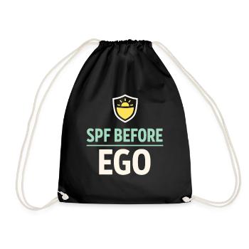Spf Culture Identity Skin Care Humor - Drawstring Bag - black - Front