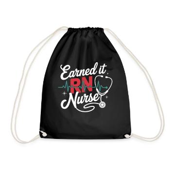 Je l’ai mérité RNurse - Sac de sport léger - noir - Devant