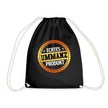 Ostsee ECHTES UMMANZ PRODUKT Lustiges - Turnbeutel - Schwarz - Vorne