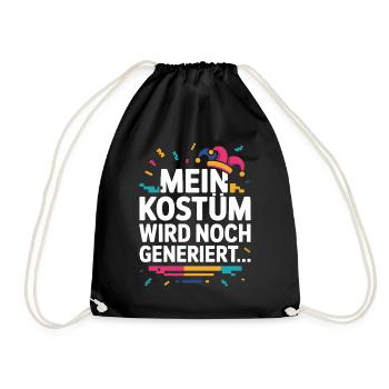 Costume is still being generated Cologne Carnival Carnival - Drawstring Bag - black - Front