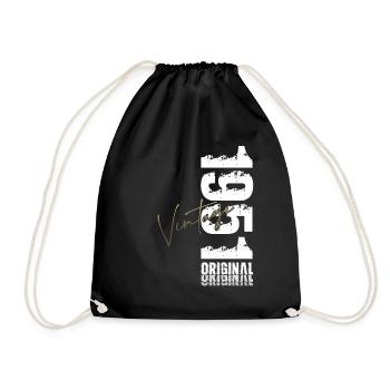 Cadeau d’anniversaire 75 Mari Vintage Vintage 1951 - Sac de sport léger - noir - Devant