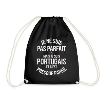 Pas parfait mais portugais Humour Portugal - Sac de sport léger - noir - Devant