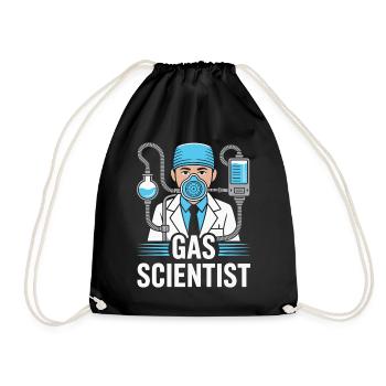 Anesthesiologist Gas Scientist Anesthesia - Drawstring Bag - black - Front
