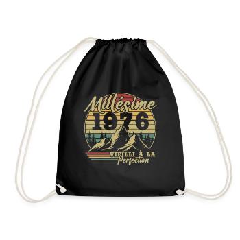Millésime 1976 - Sac de sport léger - noir - Devant