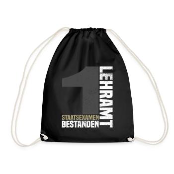 1st State Examination in Teaching - Drawstring Bag - black - Front