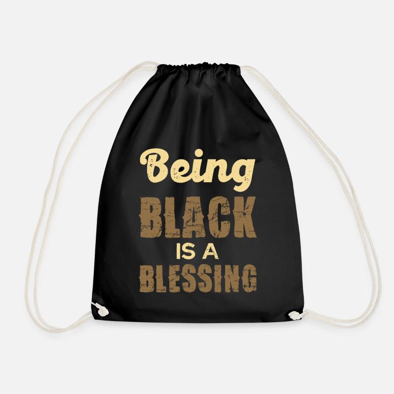Being Black is a Blessing - Turnbeutel - Schwarz