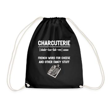 Fabricant de planches charcuterie Artisan Aliments - Sac de sport léger - noir - Devant