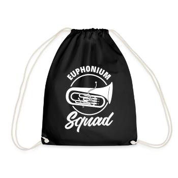 Vintage Euphonium Player - Drawstring Bag - black - Front