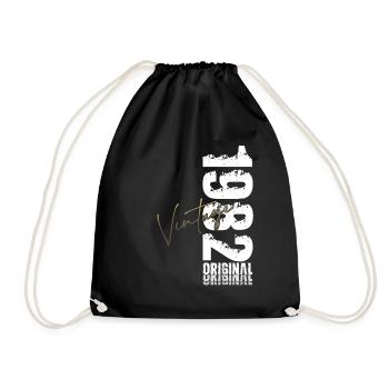 Chemise pour le 44e anniversaire – Original 1982 Vintage Retro - Sac de sport léger - noir - Devant