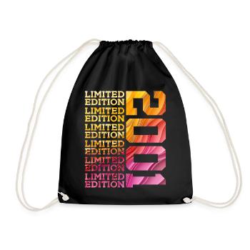 LIMITED EDITION 2001 25 YEARS 25TH BIRTHDAY - Drawstring Bag - black - Front