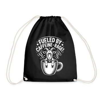 Dictons du café Caféine Cadeau drôle de café - Sac de sport léger - noir - Devant