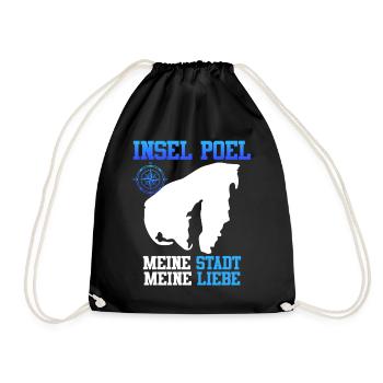 ISLAND OF POEL MY CITY MY LOVE Funny - Drawstring Bag - black - Front