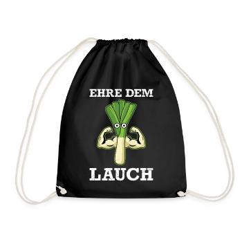 Gewichtheber EHRE DEM LAUCH Lustiges - Turnbeutel - Schwarz - Vorne