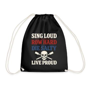 Shanty Crew folk music community - Drawstring Bag - black - Front