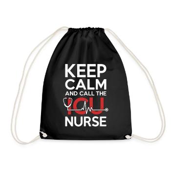 ICU Nurse Keep Calm And Call The Trauma Response - Turnbeutel - Schwarz - Vorne