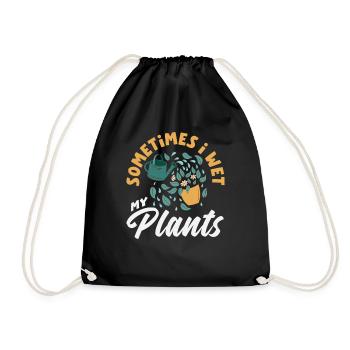 Je mouille mes plantes amoureuse des plantes - Sac de sport léger - noir - Devant