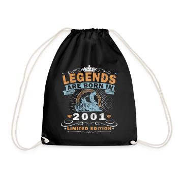 25e anniversaire motard motard 2001 - Sac de sport léger - noir - Devant
